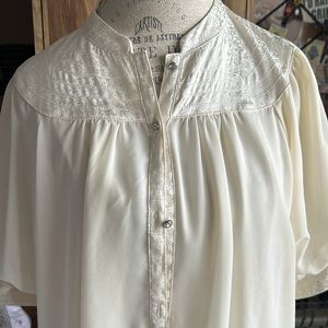 Anthropologie Cream Blouse
